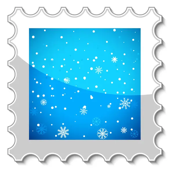 Merry Christmas stamp — Stock Vector