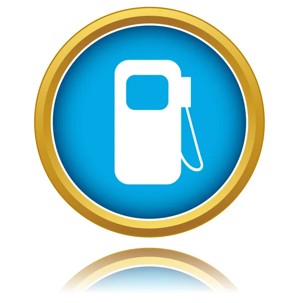 Lesklý paliva ikony tlačítko — Stockový vektor