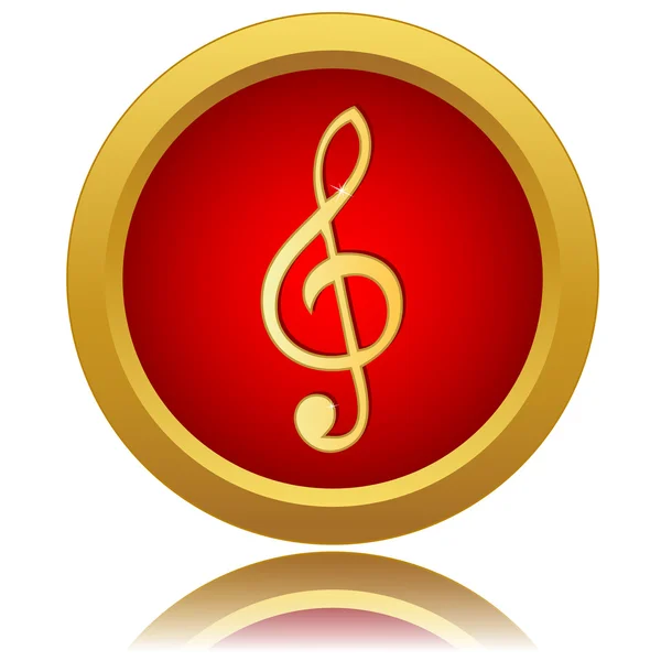 Music note sign icon. — Stock Vector