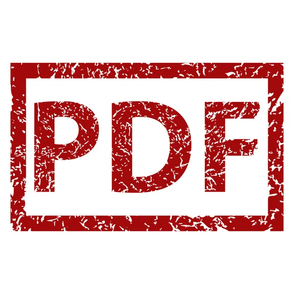 PDF grunge timbro di gomma — Vettoriale Stock