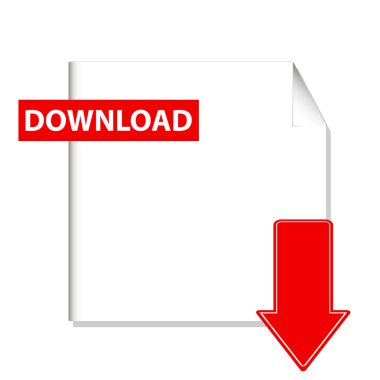 vektör düğmesini indir