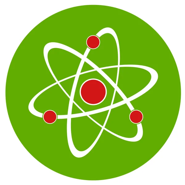 Icona del segno atomico . — Vettoriale Stock