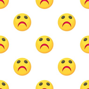 Üzücü gülen desenli kusursuz vektör