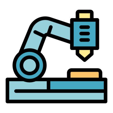 Torna ikonu renk ana hatları vektörü