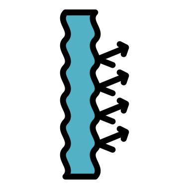 Ses azaltma simgesi renk dış hat vektörü