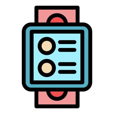 Akıllı Seç simgesi renk ana hatları vektörü çalış