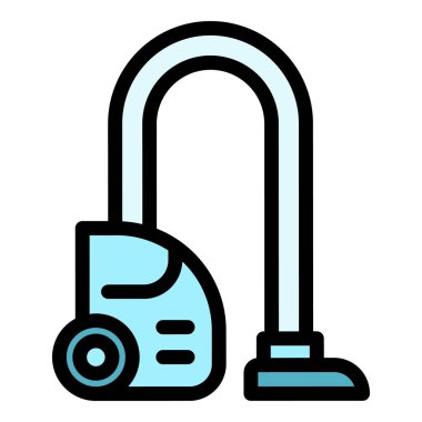 Temiz buhar temizleme simgesi renk ana hatları vektörü