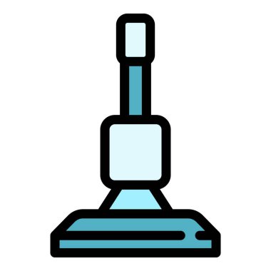 El borusu buhar temizleme simgesi renk ana hatları vektörü