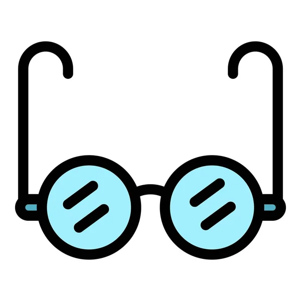 Okulary treningowe ikona kolor zarys wektor — Wektor stockowy