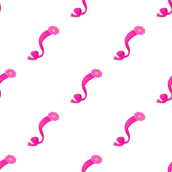 Pink bånd med blomst mønster sømløs vektor – Stock-vektor