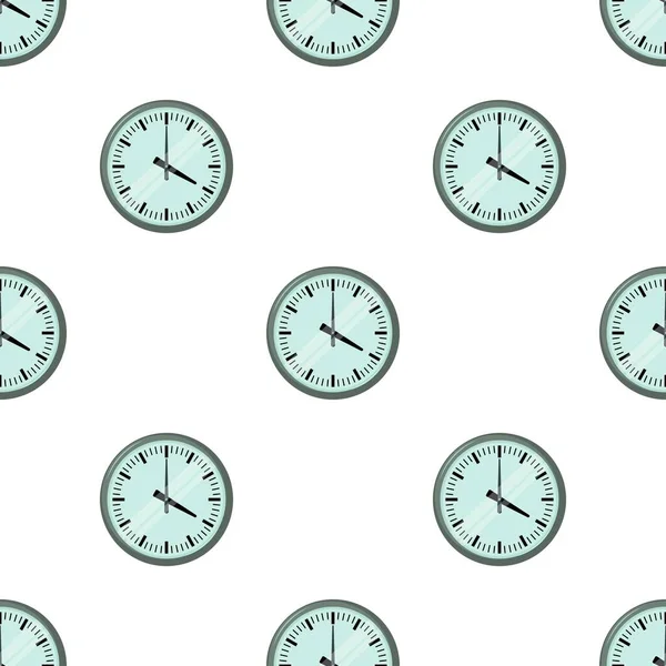 Wall clock pattern seamless vector — Stock Vector