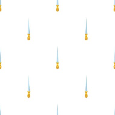 Uzun ince bıçaklı hançer, kusursuz vektör.