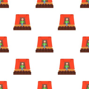 Glossophobia kavramı, karikatür çizim