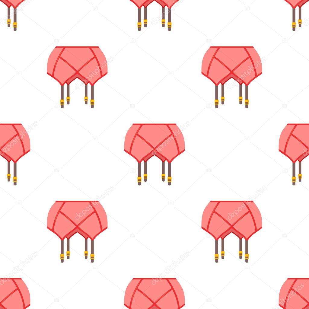 Coral belt stockings pattern seamless vector