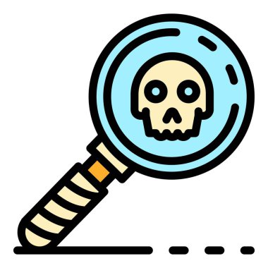 Cam tehlike simgesi renk ana hatlarını büyüt