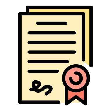 Karar simgesi renk özet vektörü