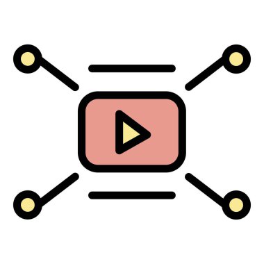 Dipnotlar simgesi renk özet vektörü olan video