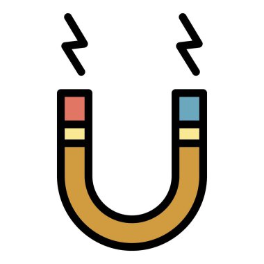 Satış mıknatısı renk ana hatları vektörü