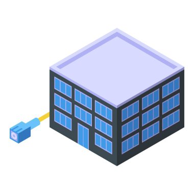 Şehir internet sağlayıcısı ikon izometrik vektörü. Kablosuz servis