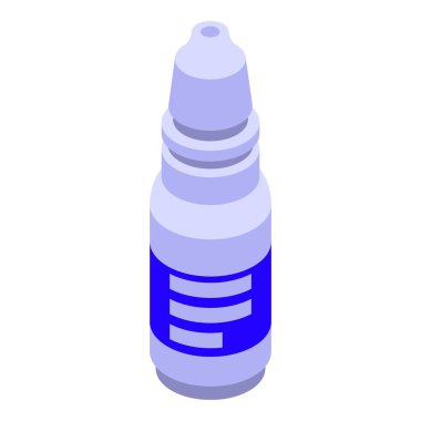 Dişçi yağ tankı ikonu izometrik vektörü. Ağız dişi.