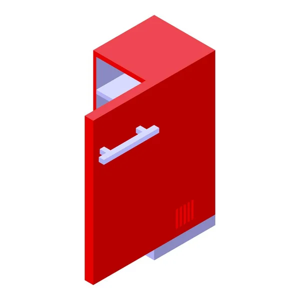 Broken refrigerator icon isometric vector. Repair appliance — Stock Vector
