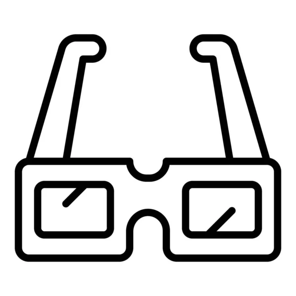 Gafas ópticas icono contorno vector. Percepción visual — Vector de stock