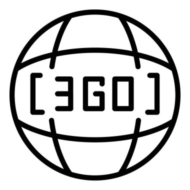 Dünya vr seyahat ikonu ana hat vektörü. Dijital platform