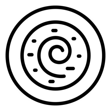 Vejetaryen kremalı çorba ikonu ana hatları vektörü. Domates kasesi.