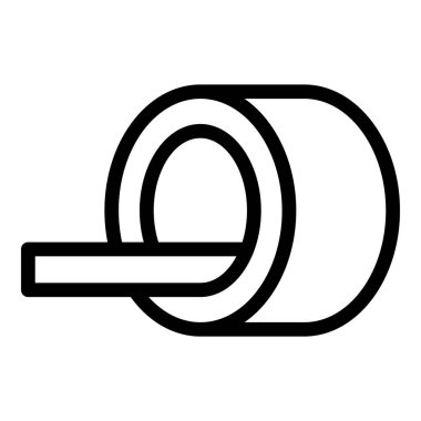 MRI teknolojisi ikon ana hatları vektörü. Manyetik rezonans