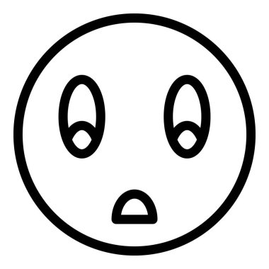 Mutlu tatmin seviyesi ikon ana hatları vektörü. Yüz ifadesi