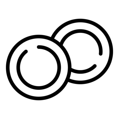 İşitsel kulak tıkaçları simge dış hat vektörü. Korunma