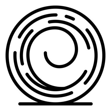 Pitchfork balya ikon ana hatları vektörü. Saman çöpü