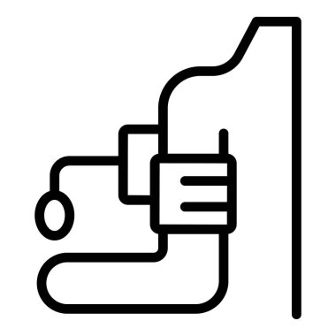 Tansiyon ikonu ana hat vektörü. Tıbbi kalp