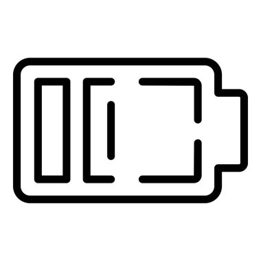 Düşük enerjili ikon ana hatları vektörü. Panik atak.