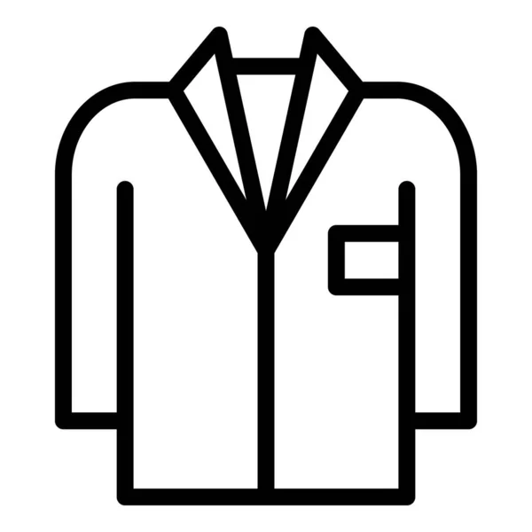 Labor ruhák ikon vázlat vektor. Laboratóriumi kutatás — Stock Vector