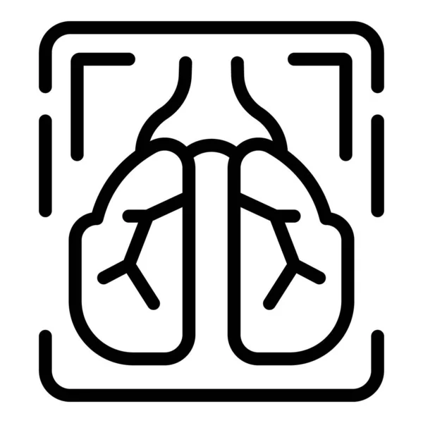 Medische gezondheid pictogram contouren vector. Menselijke uitrusting — Stockvector