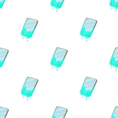 Su desenli, pürüzsüz vektörlü akıllı telefon