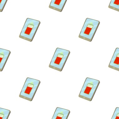 Kırık pil şablonu kusursuz vektör