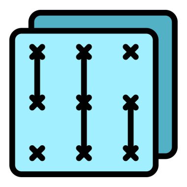 Şifreleme simgesi rengi dış hat vektörü