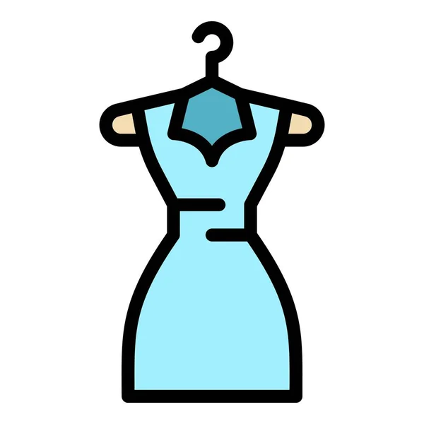 Vestido icono de donación color contorno vector — Archivo Imágenes Vectoriales