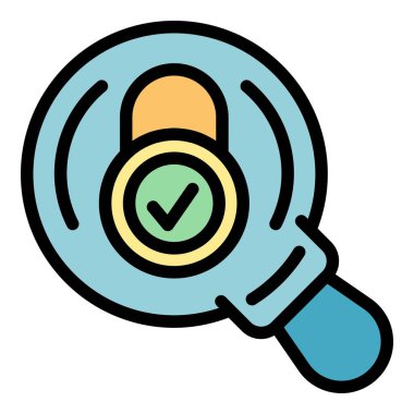 Parola simgesi renk özet vektörü büyütülüyor