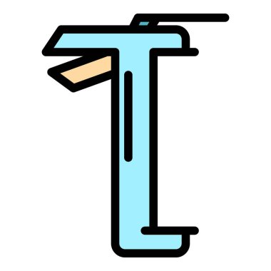 Silikon rengi dış hat vektörü