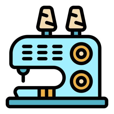 Aygıt simgesi renk ana hatları vektörü dikilüyor