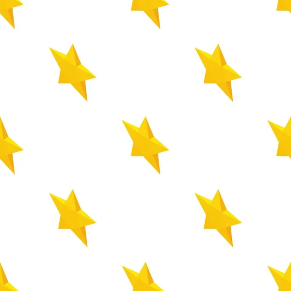 黄色の星のパターンシームレスベクトル — ストックベクタ