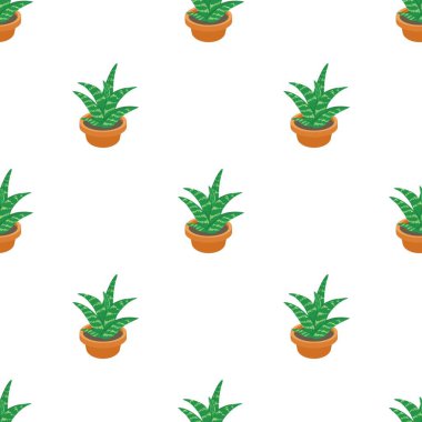 Aloe deseni pürüzsüz vektör