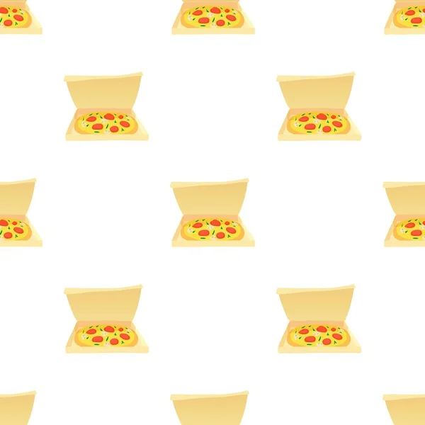 Patrón de pizza vector sin costura — Vector de stock