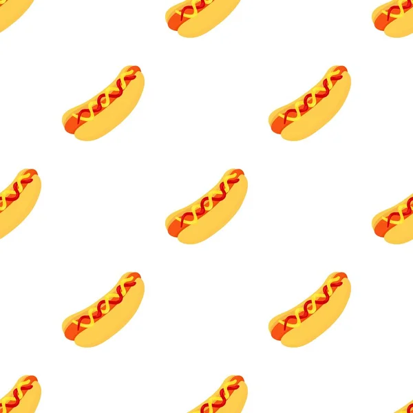 Πρότυπο Hotdog απρόσκοπτη διάνυσμα — Διανυσματικό Αρχείο