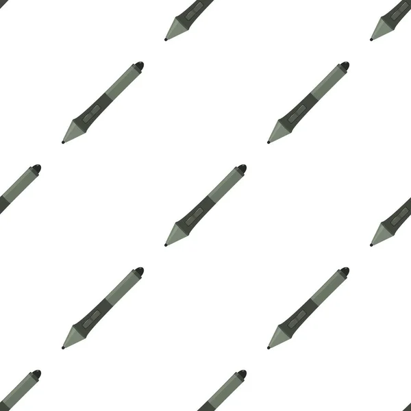 Patrón de lápiz vector sin costura — Vector de stock