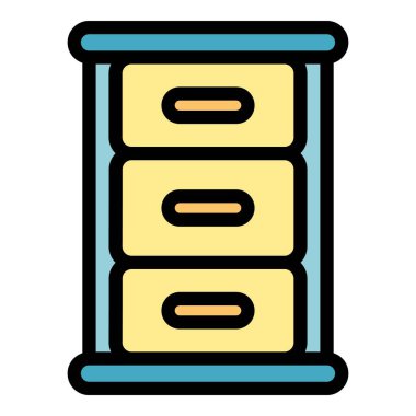 Mutfak dolabı simgesi renk ana hatlarını sakla