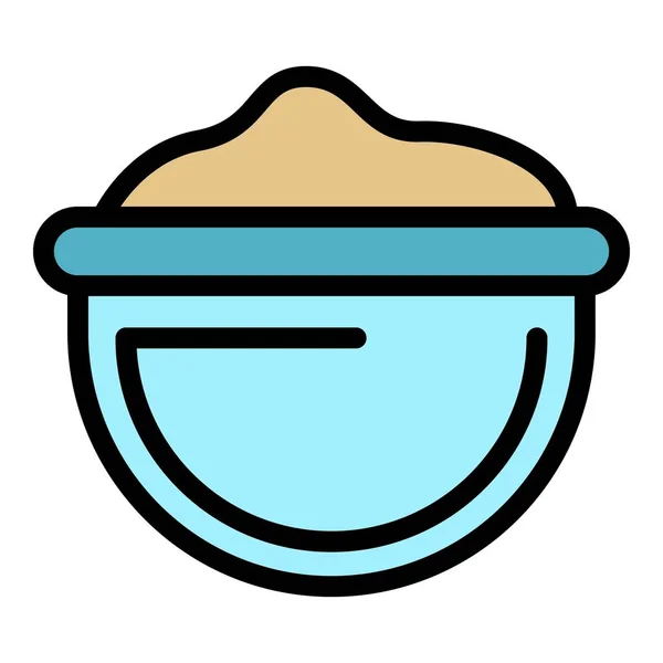 Cooking flour icon color outline vector — Stock Vector